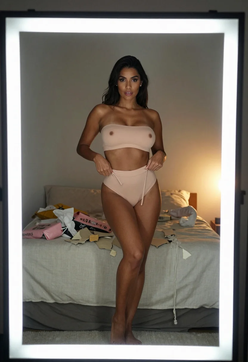 AI bikini haul sample — portrait of a woman, full-length portrait of a Brazilian wom