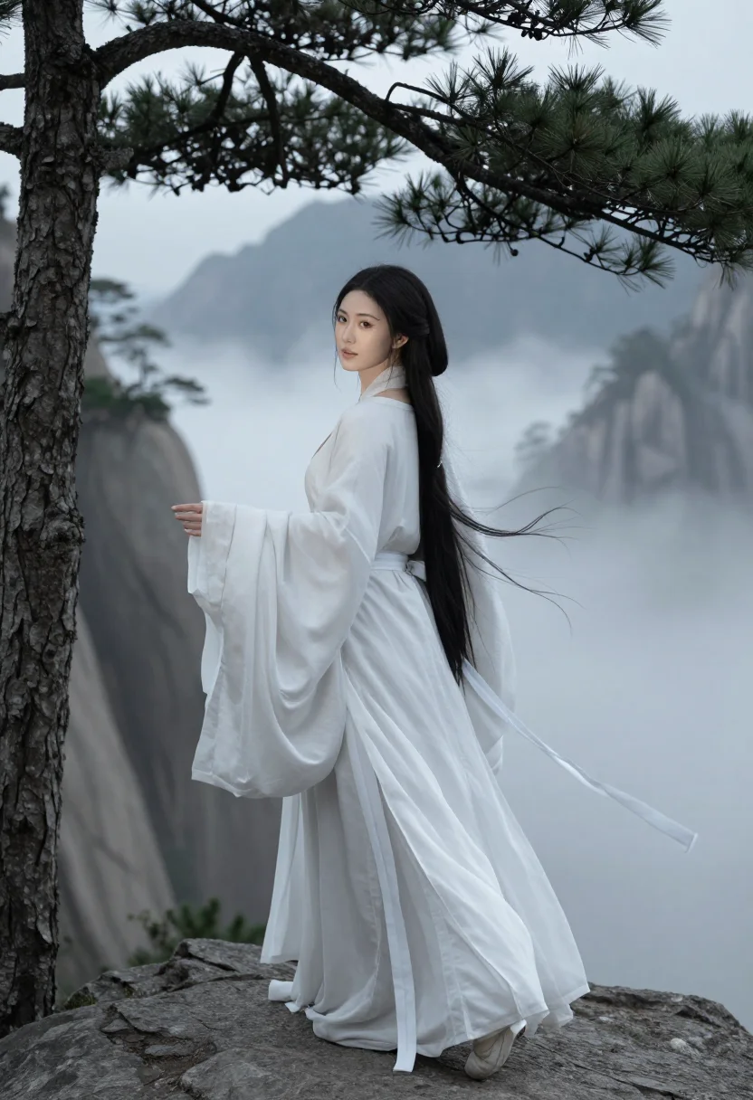 AI xianxia fairy sample — portrait of a woman, full-length portrait of an adult Chines